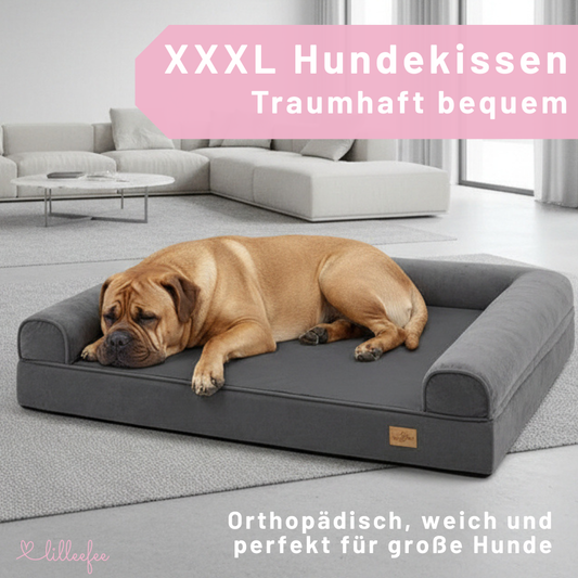 Kuschel-Hundekissen mit orthopädischem Memory-Schaum in L bis XXXL