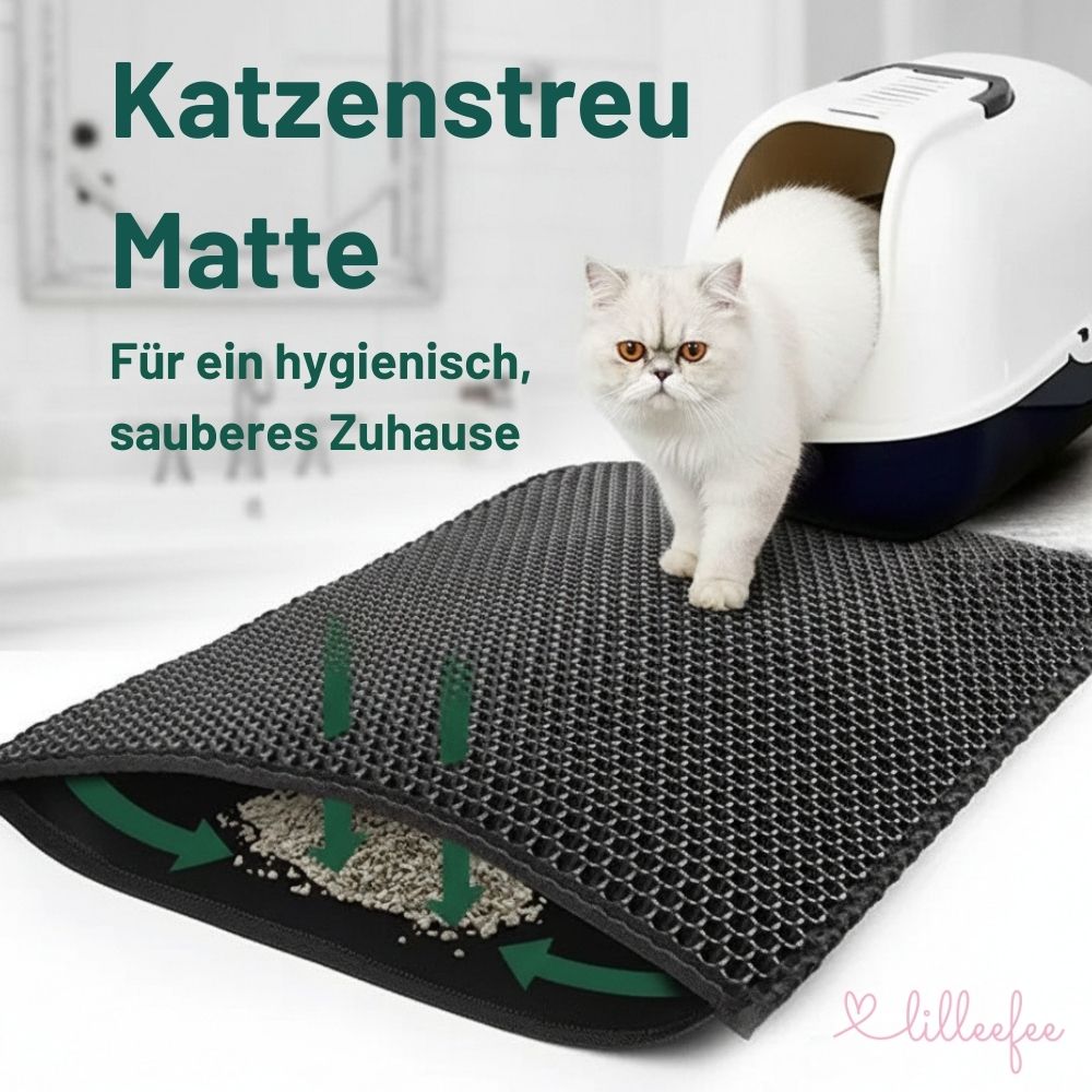 Doppellagige Katzenstreu Matte - weich, wasserdicht & rutschfest