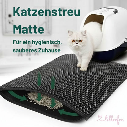 Doppellagige Katzenstreu Matte - weich, wasserdicht & rutschfest