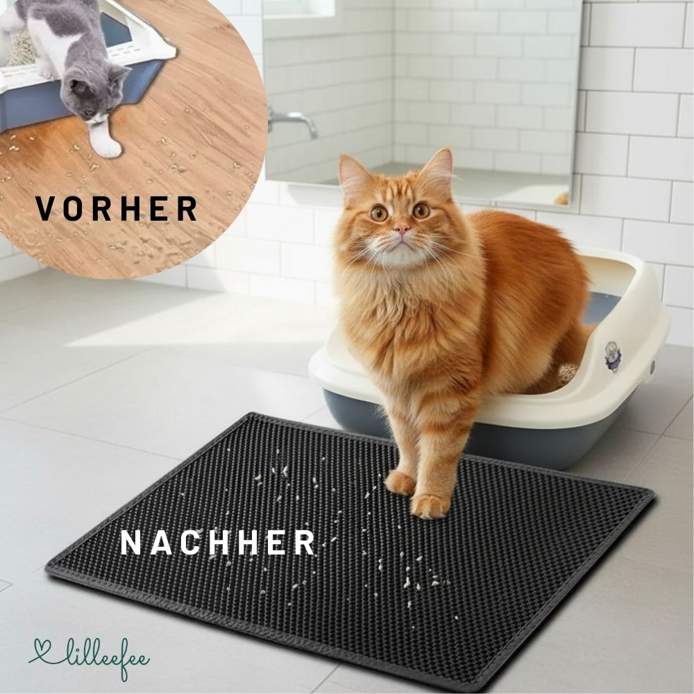 Doppellagige Katzenstreu Matte - weich, wasserdicht & rutschfest
