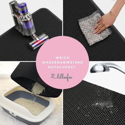 Doppellagige Katzenstreu Matte - weich, wasserdicht & rutschfest