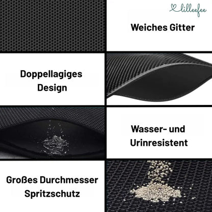 Doppellagige Katzenstreu Matte - weich, wasserdicht & rutschfest