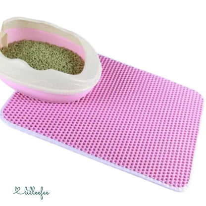 Doppellagige Katzenstreu Matte - weich, wasserdicht & rutschfest