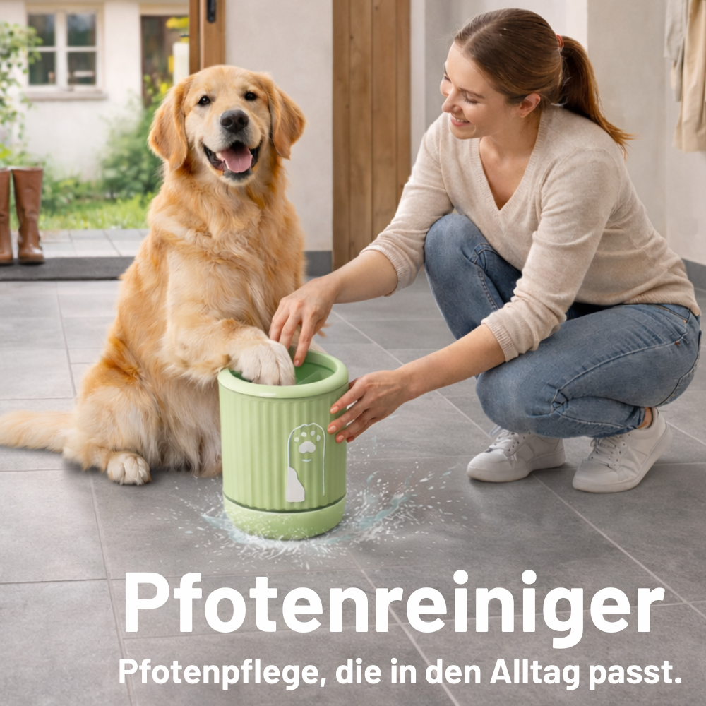 Pfotenreiniger - Pfotenwaschbecher für Hund und Katze - sanfte Reinigung ohne Schrubben