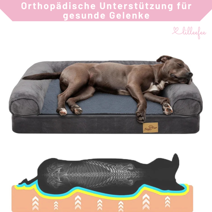 Kuschel-Hundekissen mit orthopädischem Memory-Schaum in L bis XXXL
