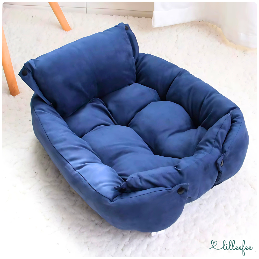Multifunktionales 3-in-1 Haustierbett – Sofa, Matte & Bett in Sekunden