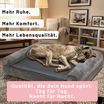 Kuschel-Hundekissen mit orthopädischem Memory-Schaum in L bis XXXL