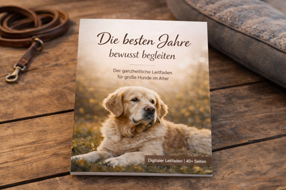 Die besten Jahre bewusst begleiten – Leitfaden für große Hunde im Alter (PDF)