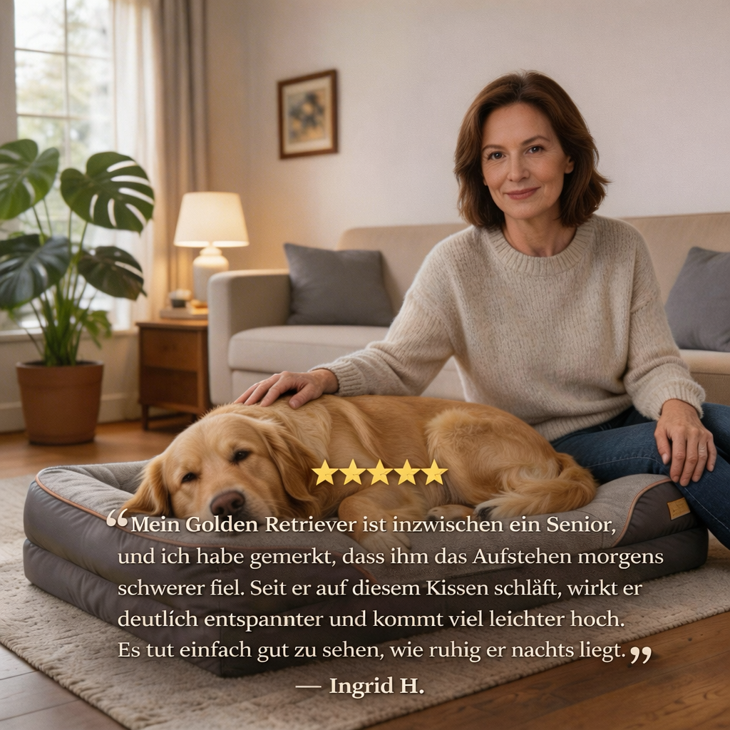 Orthopädisches Premium-Hundekissen für große Hunde mit großem Anspruch
