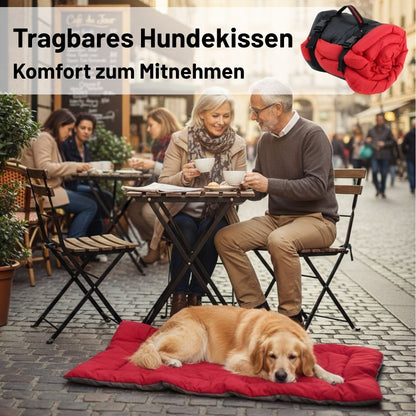 Tragbares Hundekissen für unterwegs - Komfort zum mitnehmen