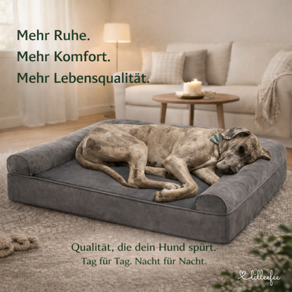 Kuschel-Hundekissen mit orthopädischem Memory-Schaum in L bis XXXL