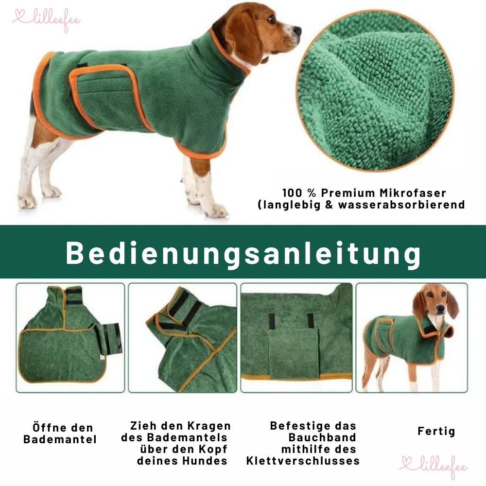 Flauschiger-Hundebademantel-mirkofaser
