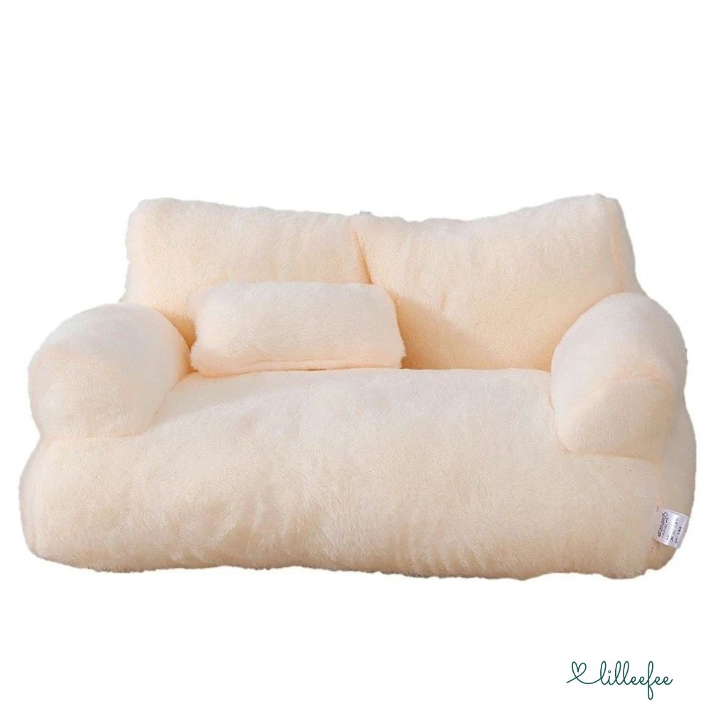 Kuscheliges Plüsch-Sofa für Katzen und kleine Hunde