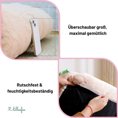 Kuscheliges Plüsch-Sofa für Katzen und kleine Hunde