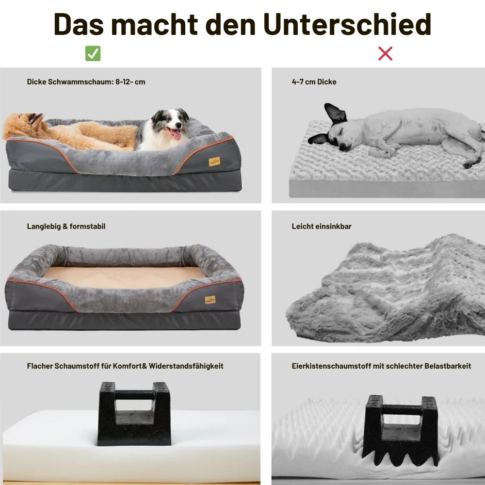 Orthopädisches Premium-Hundekissen für große Hunde mit großem Anspruch
